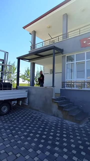 Dış cephede montaj görünümü